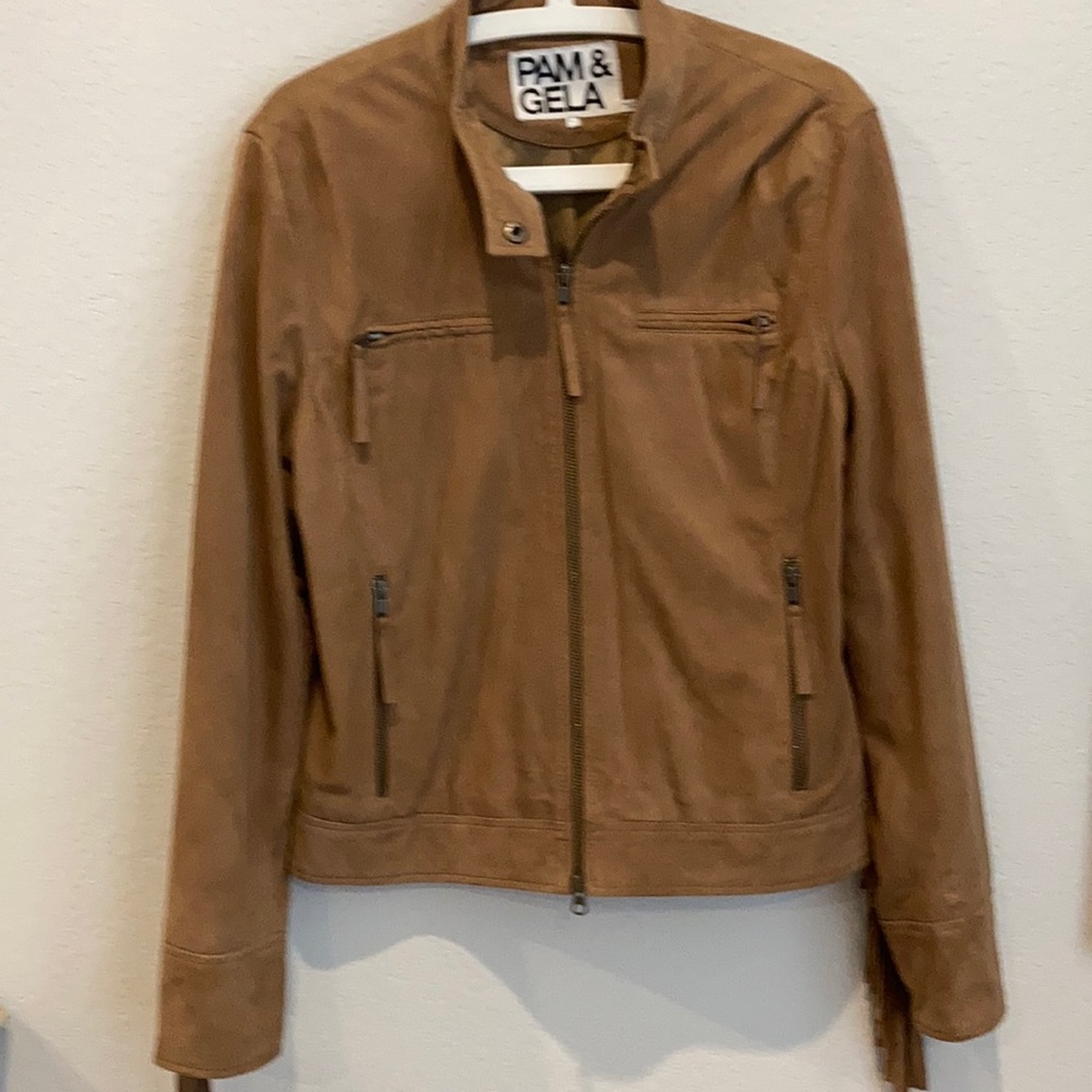 Fun fringed suede leather jacket